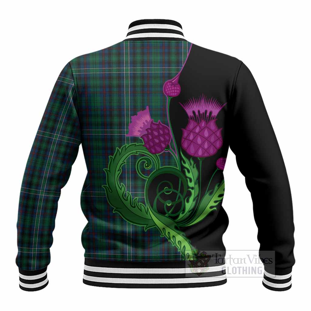 Killen Tartan Baseball Jacket Traditional Scottish Thistle