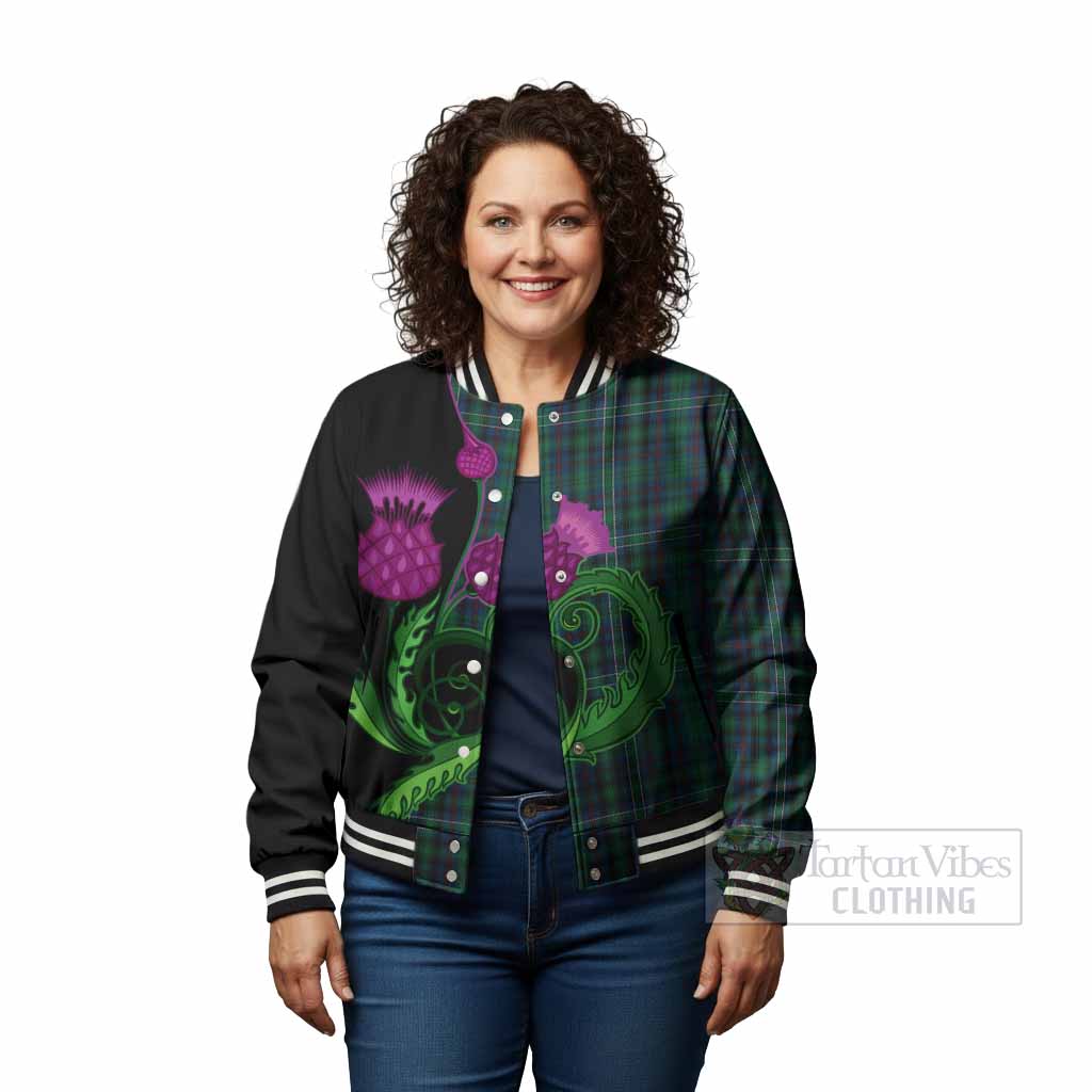 Killen Tartan Baseball Jacket Traditional Scottish Thistle