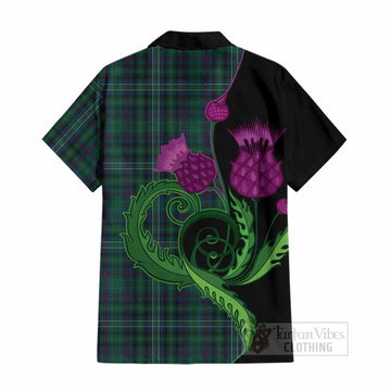 Killen Tartan Cotton Hawaiian Shirt Traditional Scottish Thistle