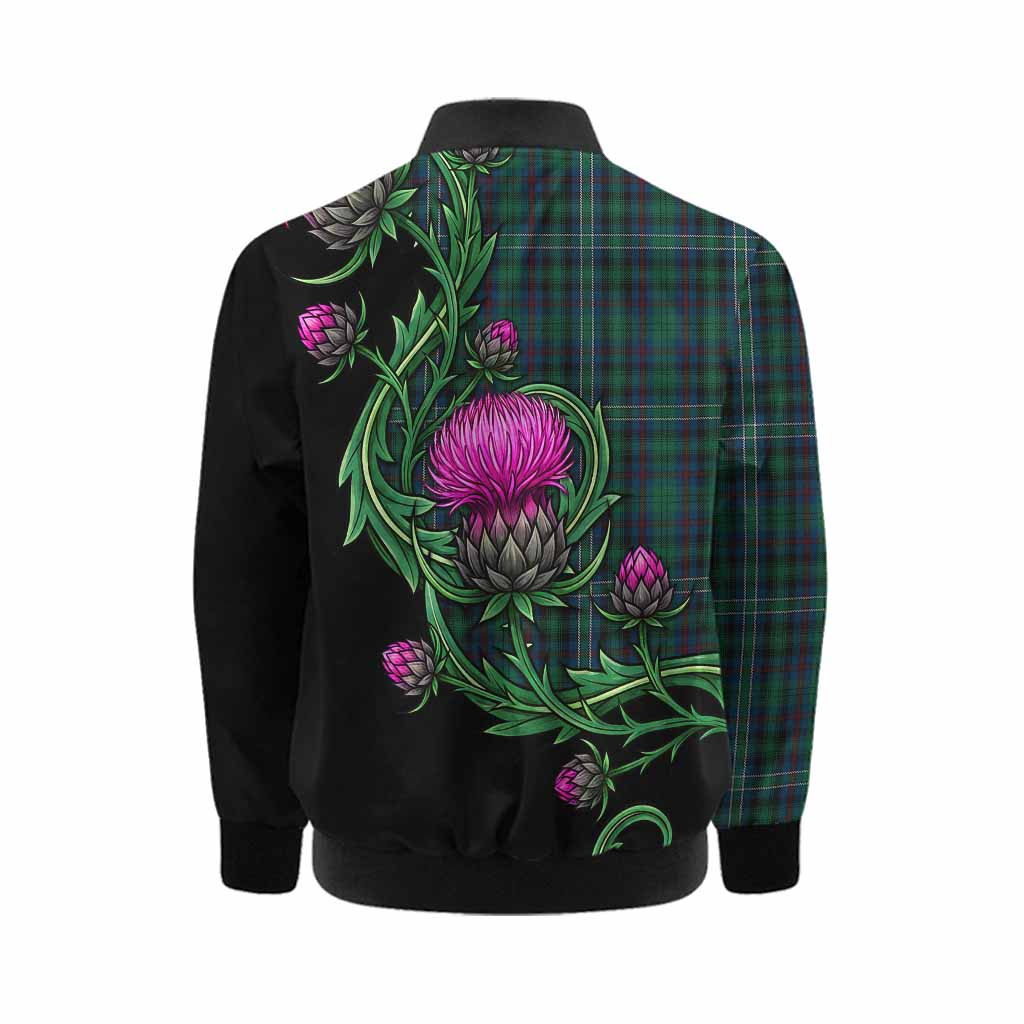 Killen Tartan Kid Bomber Jacket Resilient Scottish Thistle Kid - Tartan Vibes Clothing