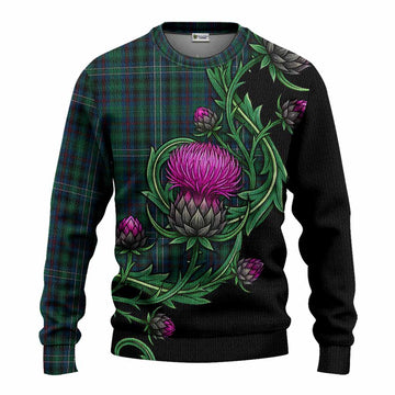 Killen Tartan Knitted Sweater Resilient Scottish Thistle Unisex - Tartan Vibes Clothing