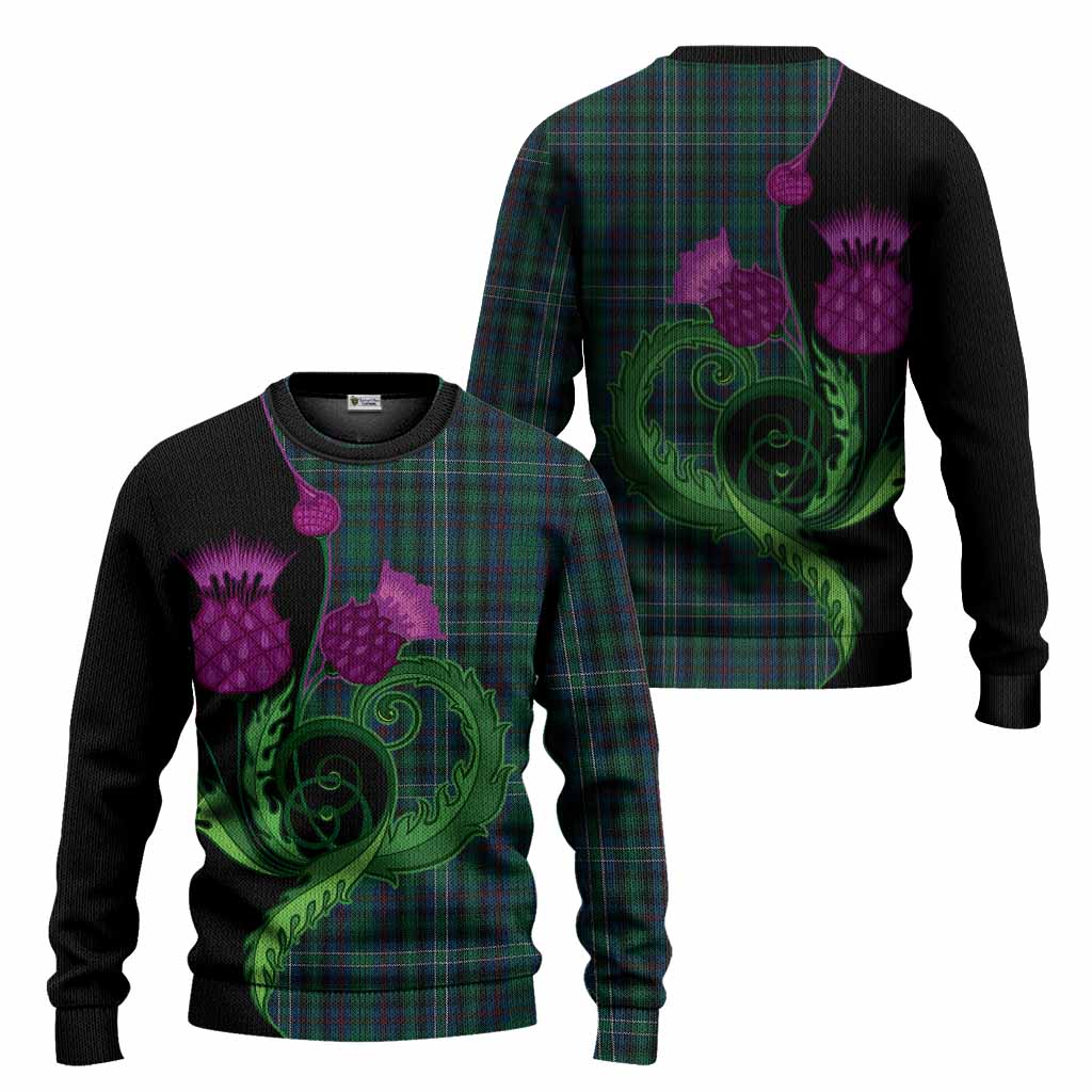 Killen Tartan Knitted Sweater Traditional Scottish Thistle