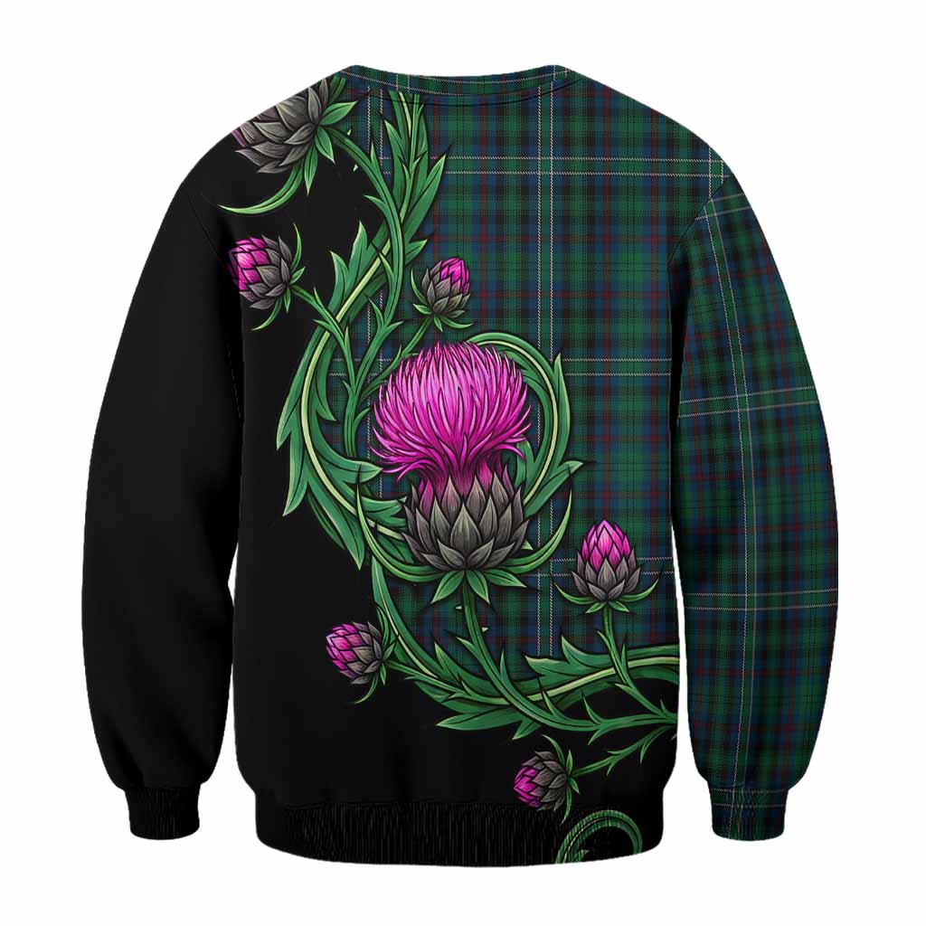 Killen Tartan Sweatshirt Resilient Scottish Thistle - Tartan Vibes Clothing