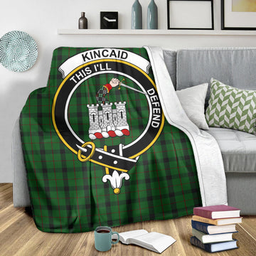Kincaid Tartan Blanket with Family Crest