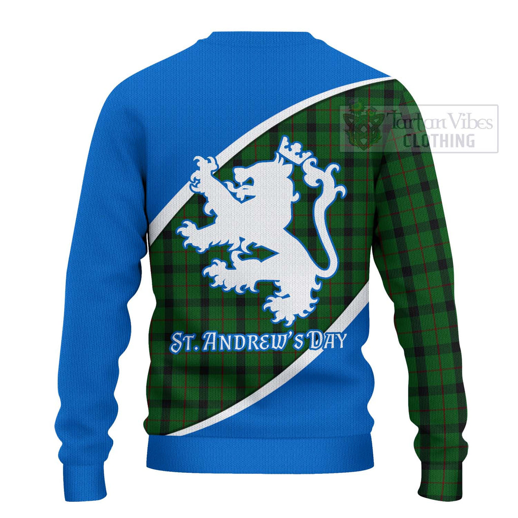 Tartan Vibes Clothing Kincaid Family Crest Tartan Knitted Sweater Celebrate Saint Andrew's Day in Style