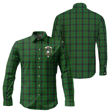 Kincaid Tartan Long Sleeve Button Up Shirt with Family Crest