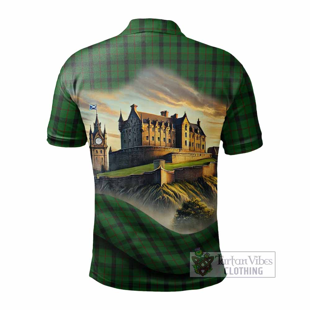 Tartan Vibes Clothing Kincaid Tartan Family Crest Polo Shirt with Scottish Ancient Castle Stype