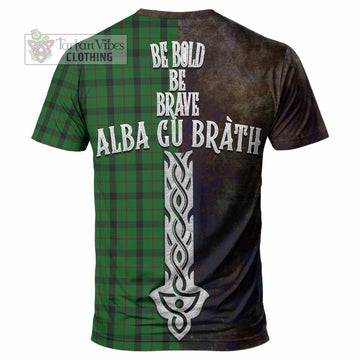 Kincaid Tartan Family Crest T-Shirt Alba Gu Brath Be Brave Lion Ancient Style