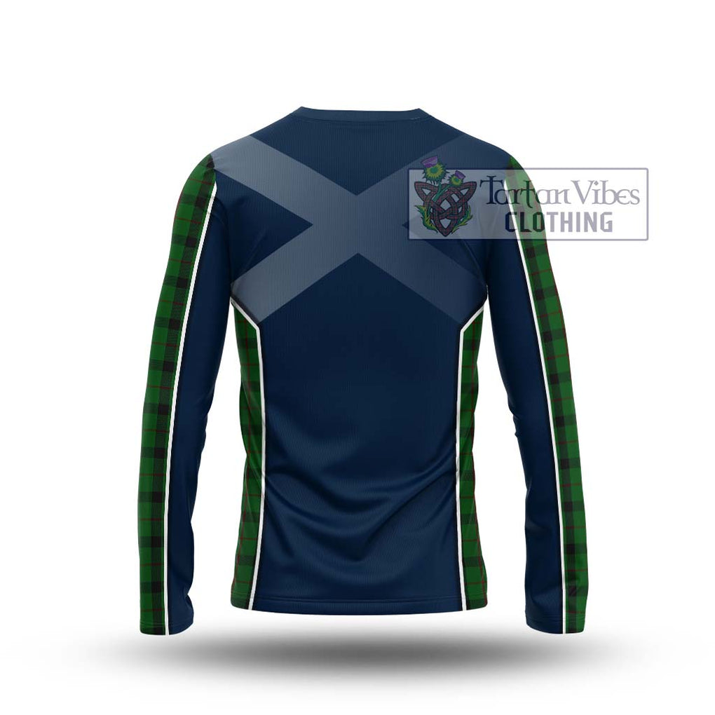 Kincaid Tartan Long Sleeve T-Shirt with Family Crest and Lion Rampant Vibes Sport Style - Tartan Vibes Clothing