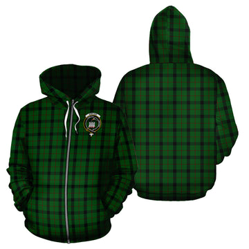 Kincaid Tartan Hoodie with Family Crest
