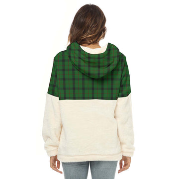 Kincaid Tartan Women's Borg Fleece Hoodie With Half Zip - Tartan Vibes Clothing