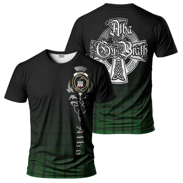 Kincaid Tartan T-Shirt Featuring Alba Gu Brath Family Crest Celtic Inspired