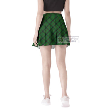 Kincaid Tartan Women's Plated Mini Skirt Cross Style