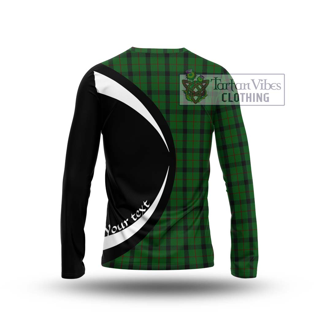 Kincaid Tartan Long Sleeve T-Shirt with Family Crest Circle Style - Tartan Vibes Clothing