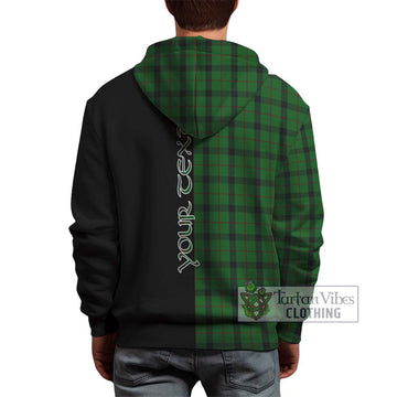 Kincaid Tartan Hoodie with Family Crest and Half Of Me Style - Tartanvibesclothing Shop