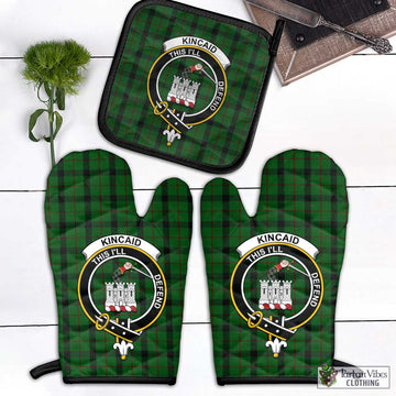 Kincaid Tartan Combo Oven Mitt & Pot-Holder with Family Crest Combo 1 Oven Mitt & 1 Pot-Holder Black - Tartan Vibes Clothing