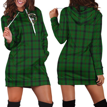 Kincaid Tartan Hoodie Dress with Family Crest - Tartan Vibes Clothing
