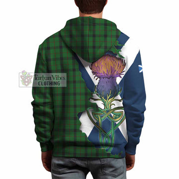 Kincaid Tartan Family Crest Hoodie Scottish Thistle Celtic Inspired