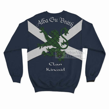 Kincaid Tartan Lion Rampant Sweatshirt Proudly Display Your Heritage with Alba Gu Brath and Clan Name