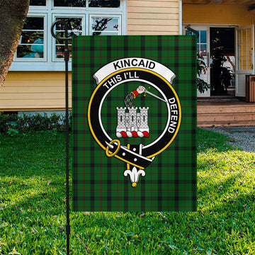 Kincaid Tartan Flag with Family Crest