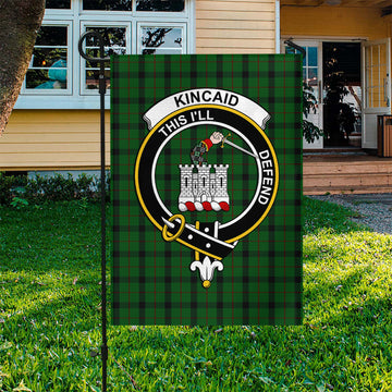 Kincaid Tartan Garden Flag with Family Crest