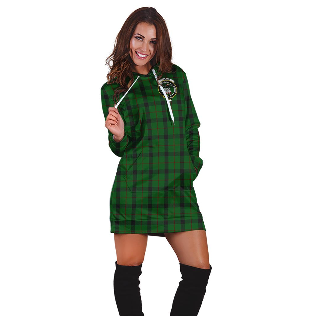 Kincaid Tartan Hoodie Dress with Family Crest - Tartan Vibes Clothing