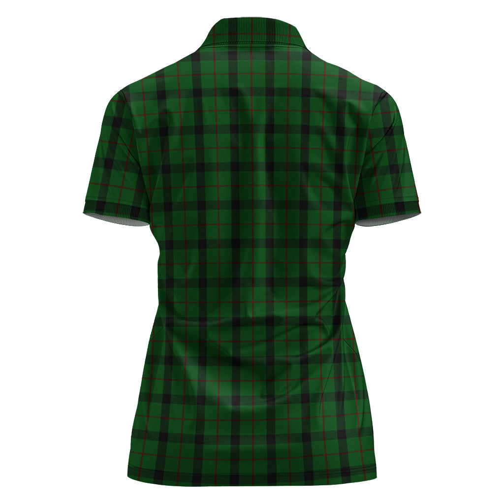 Kincaid Tartan Polo Shirt with Family Crest For Women - Tartan Vibes Clothing