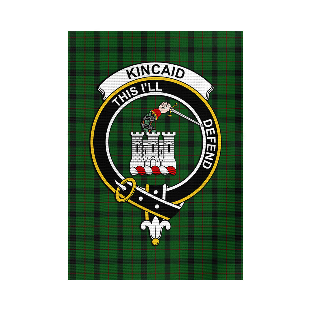 Kincaid Tartan Flag with Family Crest - Tartan Vibes Clothing
