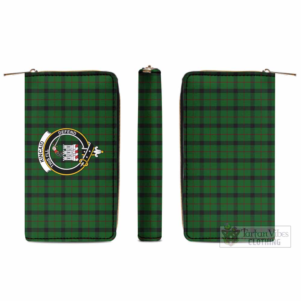 Tartan Vibes Clothing Kincaid Tartan Women's Leather Wallet with Family Crest