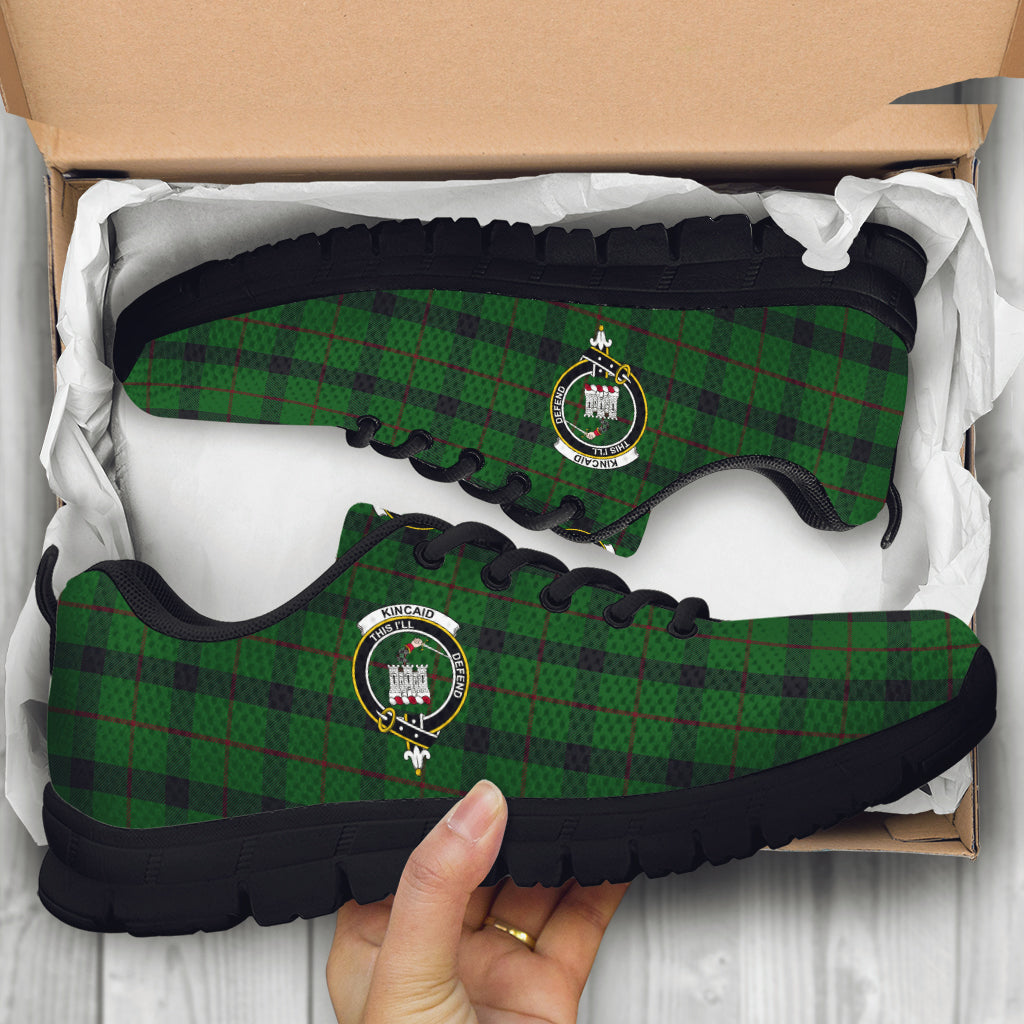 Kincaid Tartan Sneakers with Family Crest - Tartan Vibes Clothing
