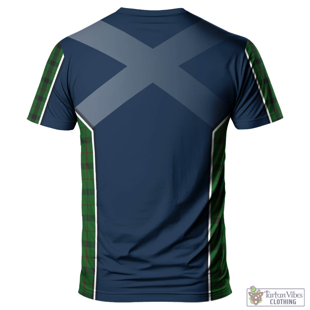 Tartan Vibes Clothing Kincaid Tartan T-Shirt with Family Crest and Lion Rampant Vibes Sport Style