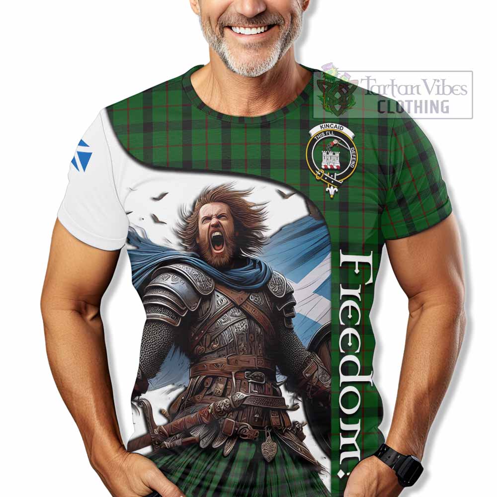 Kincaid Crest Tartan T-Shirt Inspired by the Freedom of Scottish Warrior