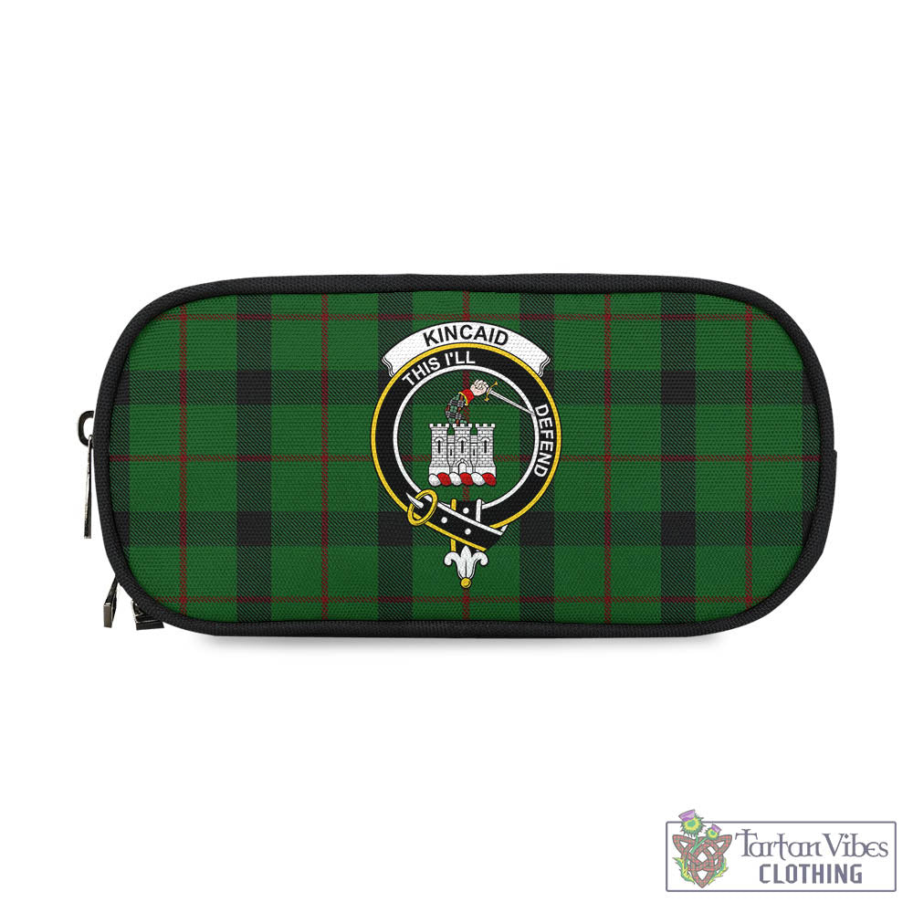 Tartan Vibes Clothing Kincaid Tartan Pen and Pencil Case with Family Crest