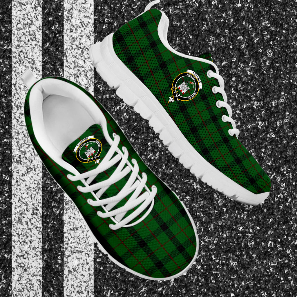 Kincaid Tartan Sneakers with Family Crest - Tartan Vibes Clothing