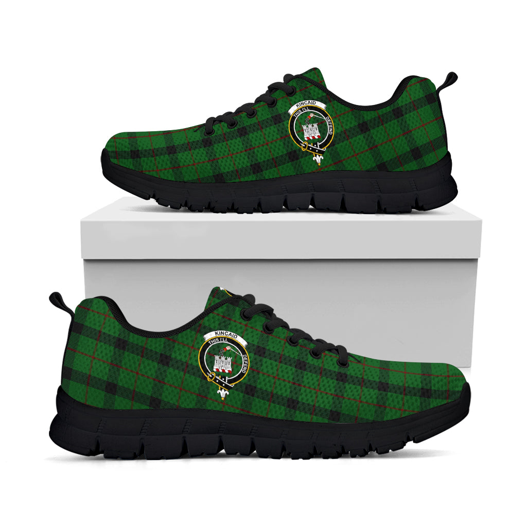 Kincaid Tartan Sneakers with Family Crest - Tartan Vibes Clothing