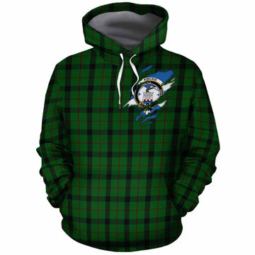 Kincaid Clan Crest In Me Tartan Cotton Hoodie Scotland Flag Style