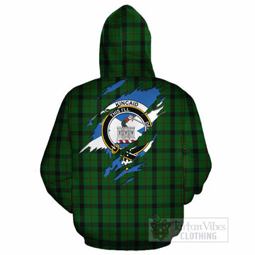 Kincaid Clan Crest In Me Tartan Cotton Hoodie Scotland Flag Style