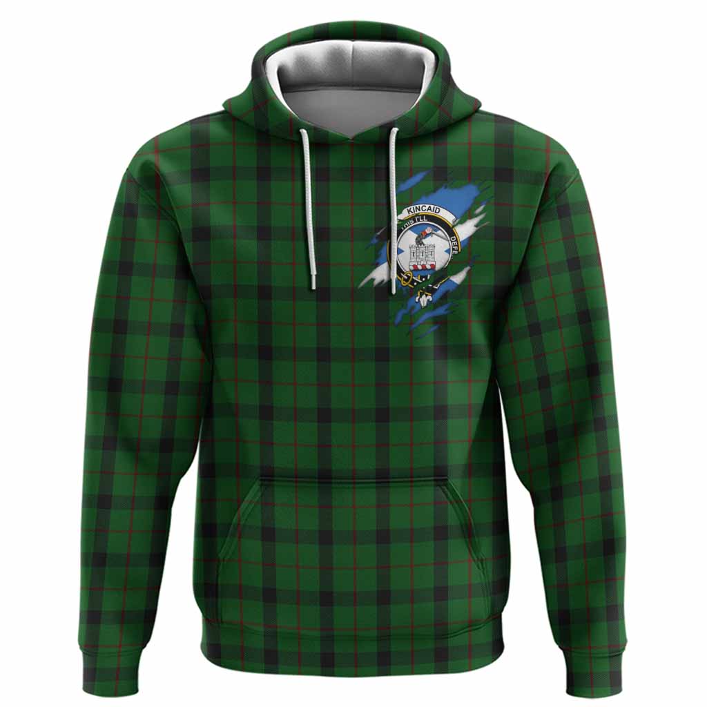 Kincaid Clan Crest In Me Tartan Hoodie Scotland Flag Style