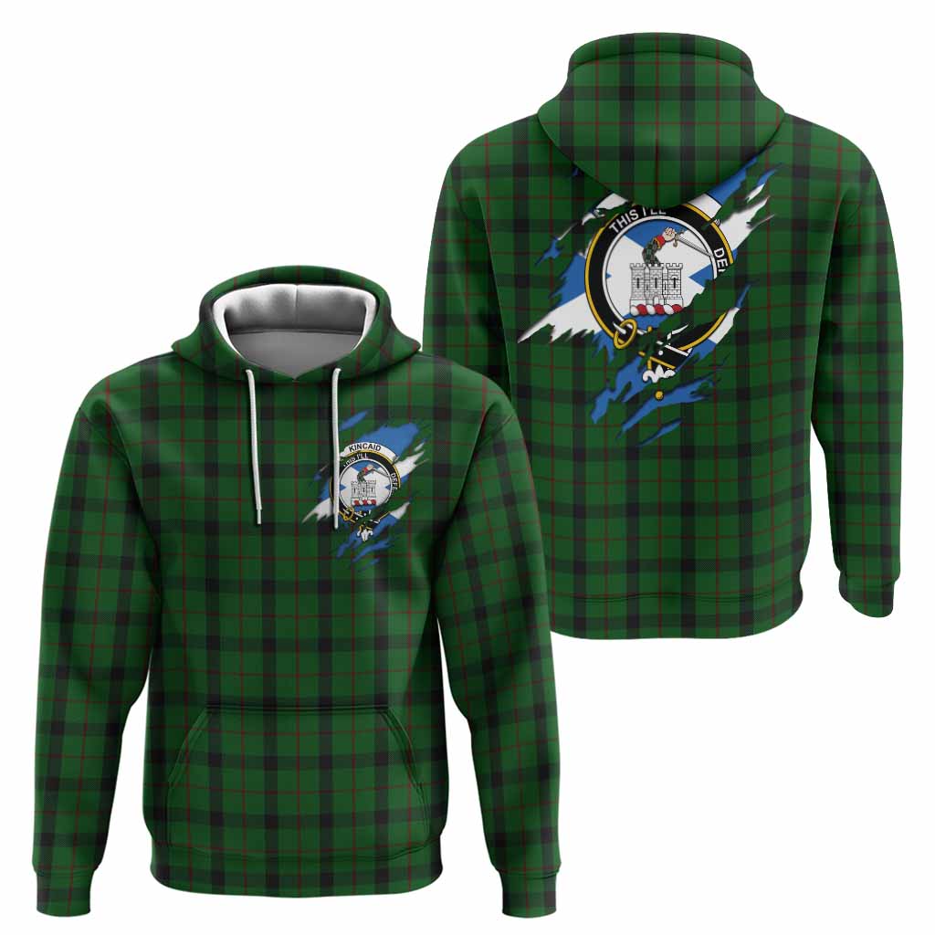 Kincaid Clan Crest In Me Tartan Hoodie Scotland Flag Style