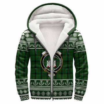 Kincaid Clan Tartan Christmas Fleece Hoodie with Family Crest