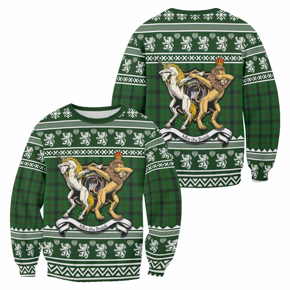 Kincaid Clan Tartan Crest Christmas Sweatshirt Coat of Arms Funny Style - Tartan Vibes Clothing