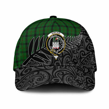 Kincaid Crest Tartan Classic Cap with New Zealand Silver Fern Half Style