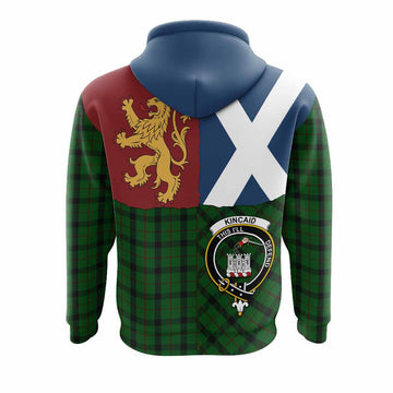 Kincaid Crest Tartan Hoodie with Lion Rampant Saltire Style