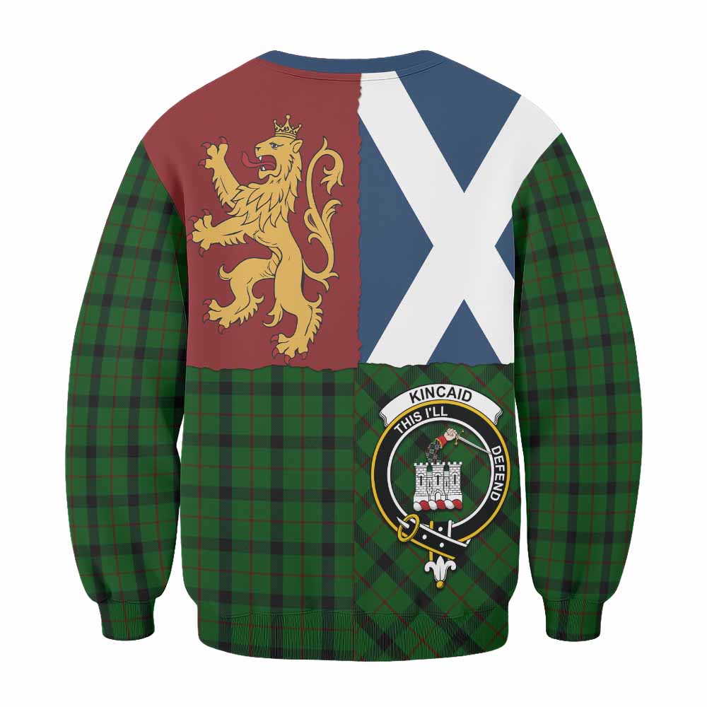 Kincaid Crest Tartan Sweatshirt with Lion Rampant Saltire Style