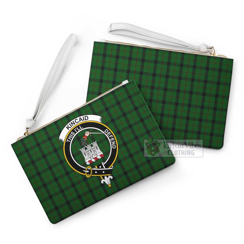 Tartan Vibes Clothing Kincaid Family Crest Tartan Clutch Bag