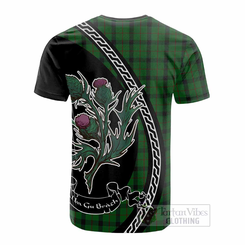 Kincaid Family Crest Tartan Cotton T-shirt Alba Thistle Inspired - Tartan Vibes Clothing