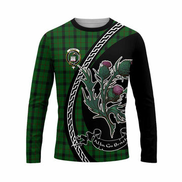 Kincaid Family Crest Tartan Long Sleeve T-Shirt Alba Thistle Inspired - Tartan Vibes Clothing