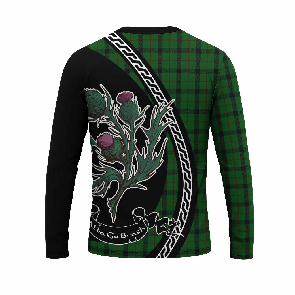 Kincaid Family Crest Tartan Long Sleeve T-Shirt Alba Thistle Inspired - Tartan Vibes Clothing