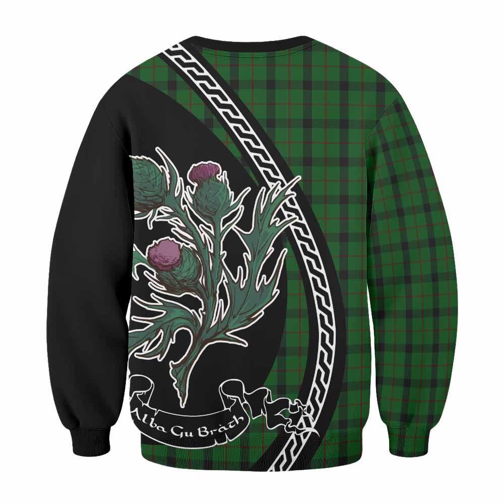 Kincaid Family Crest Tartan Sweatshirt Alba Thistle Inspired - Tartan Vibes Clothing