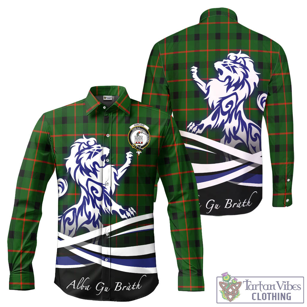 kincaid-modern-tartan-long-sleeve-button-up-shirt-with-alba-gu-brath-regal-lion-emblem